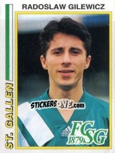 Sticker Radoslaw Gilewicz - Football Switzerland 1994-1995 - Panini