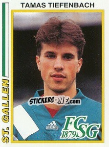 Sticker Tamas Tiefenbach - Football Switzerland 1994-1995 - Panini