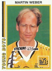 Sticker Martin Weber - Football Switzerland 1994-1995 - Panini