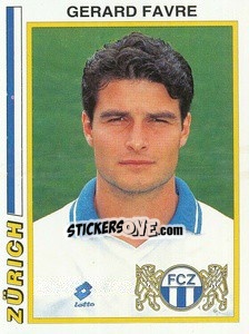 Figurina Gerard Favre - Football Switzerland 1994-1995 n. 222 - Panini