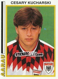 Sticker Cesary Kucharski - Football Switzerland 1994-1995 n. 20 - Panini