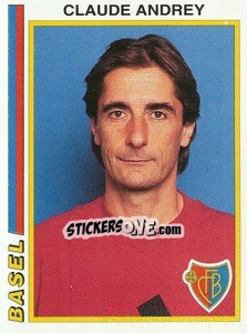 Sticker Claude Andrey - Football Switzerland 1994-1995 - Panini
