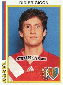 Sticker Didier Gigon - Football Switzerland 1994-1995 - Panini