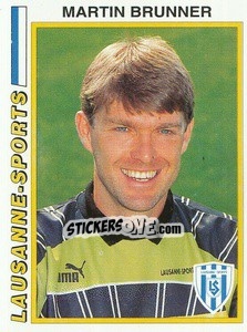Sticker Martin Brunner - Football Switzerland 1994-1995 - Panini