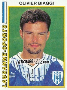 Figurina Olivier Biaggi - Football Switzerland 1994-1995 - Panini