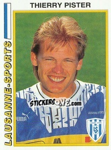 Figurina Thierry Pister - Football Switzerland 1994-1995 n. 67 - Panini