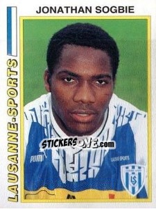 Cromo Jonathan Sogbie - Football Switzerland 1994-1995 - Panini