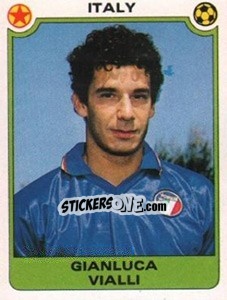 Sticker Gianluca Vialli (Italy) - Football Egypt 1988-1989 n. 345 - Panini