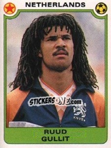 Sticker Ruud Gullit (Netherlands) - Football Egypt 1988-1989 - Panini