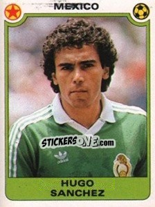 Cromo Hugo Sanchez (Mexico) - Football Egypt 1988-1989 - Panini