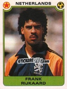 Sticker Frank Rijkaard (Netherlands) - Football Egypt 1988-1989 - Panini