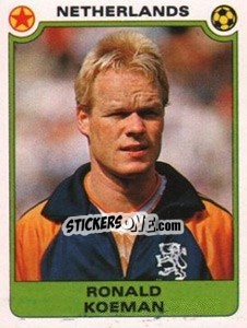 Sticker Ronald Koeman (Netherlands) - Football Egypt 1988-1989 - Panini