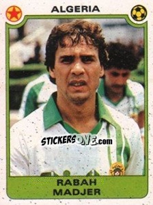 Sticker Rasah Madjer (Algeria) - Football Egypt 1988-1989 - Panini