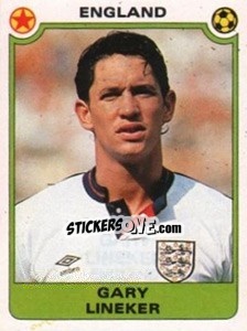 Sticker Gary Lineker (England) - Football Egypt 1988-1989 - Panini