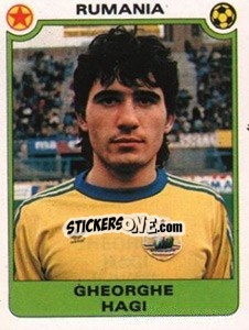 Cromo Gheorghe Hagi (Romania) - Football Egypt 1988-1989 - Panini