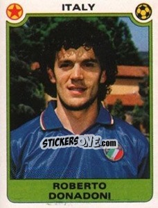 Sticker Roberto Donadoni  (Italy) - Football Egypt 1988-1989 - Panini