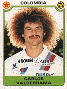 Sticker Carlos Valderama (Colombia) - Football Egypt 1988-1989 n. 367 - Panini