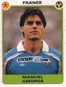 Sticker Manuel Amoros (France) - Football Egypt 1988-1989 - Panini