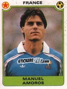 Cromo Manuel Amoros (France) - Football Egypt 1988-1989 - Panini