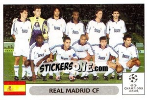 Sticker Real Madrid CF team - UEFA Champions League 2000-2001 n. 1 - Panini