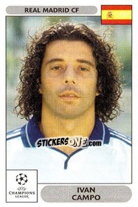 Sticker Ivan Campo - UEFA Champions League 2000-2001 n. 5 - Panini