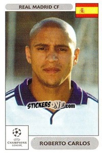 Sticker Roberto Carlos - UEFA Champions League 2000-2001 n. 7 - Panini