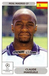 Sticker Claude Makelele - UEFA Champions League 2000-2001 n. 13 - Panini