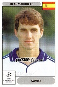 Sticker Savio - UEFA Champions League 2000-2001 n. 14 - Panini