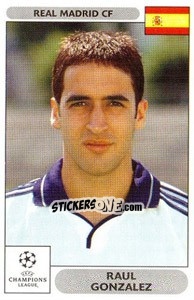 Cromo Raul Gonzalez - UEFA Champions League 2000-2001 - Panini