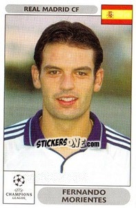 Sticker Fernando Morientes - UEFA Champions League 2000-2001 n. 18 - Panini