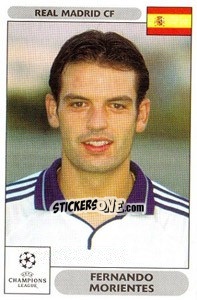 Sticker Fernando Morientes - UEFA Champions League 2000-2001 - Panini