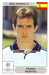 Sticker Pedro Munitis - UEFA Champions League 2000-2001 n. 19 - Panini
