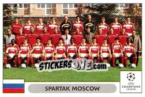 Sticker Spartak Moscow team - UEFA Champions League 2000-2001 n. 20 - Panini