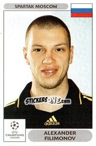 Sticker Alexander Filimonov - UEFA Champions League 2000-2001 - Panini