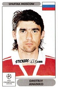Sticker Dmitri Ananko - UEFA Champions League 2000-2001 n. 22 - Panini