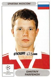 Sticker Dmitriy Parfenov - UEFA Champions League 2000-2001 - Panini