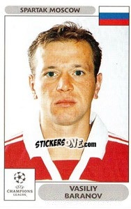 Sticker Vasili Baranov - UEFA Champions League 2000-2001 n. 29 - Panini