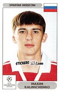 Sticker Maxim Kalinichenko - UEFA Champions League 2000-2001 - Panini