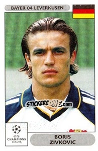 Figurina Boris Zivkovic - UEFA Champions League 2000-2001 - Panini