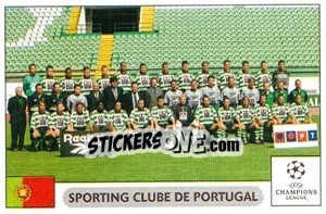 Sticker Sporting Clube de Portugal team - UEFA Champions League 2000-2001 n. 58 - Panini