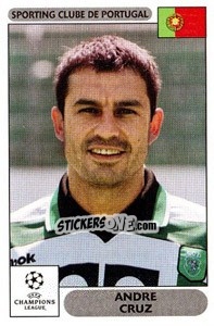 Sticker Andre Cruz - UEFA Champions League 2000-2001 n. 61 - Panini