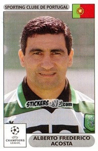 Sticker Alberto Frederico Acosta - UEFA Champions League 2000-2001 n. 73 - Panini