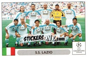 Cromo S.S. Lazio team - UEFA Champions League 2000-2001 - Panini