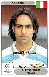 Sticker Alessandro Nesta - UEFA Champions League 2000-2001 n. 80 - Panini