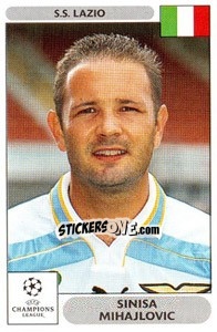 Sticker Sinisa Mihajlovic - UEFA Champions League 2000-2001 n. 81 - Panini