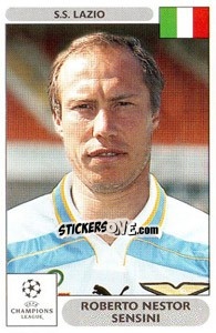 Sticker Roberto Nestor Sensini - UEFA Champions League 2000-2001 - Panini