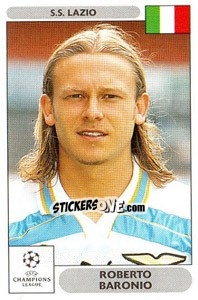 Sticker Roberto Baronio - UEFA Champions League 2000-2001 n. 86 - Panini