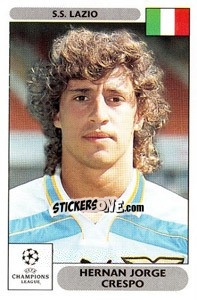 Sticker Hernan Jorge Crespo - UEFA Champions League 2000-2001 n. 92 - Panini