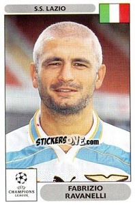 Sticker Fabrizio Ravanelli - UEFA Champions League 2000-2001 n. 94 - Panini