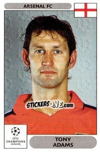 Sticker Tony Adams - UEFA Champions League 2000-2001 n. 98 - Panini